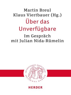 cover image of Über das Unverfügbare